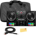 DJControl Inpulse 500 MK2 2-Channel DJ Controller Bundle with Case, TRS-to-RCA Breakout Cable, and Austin Bazaar