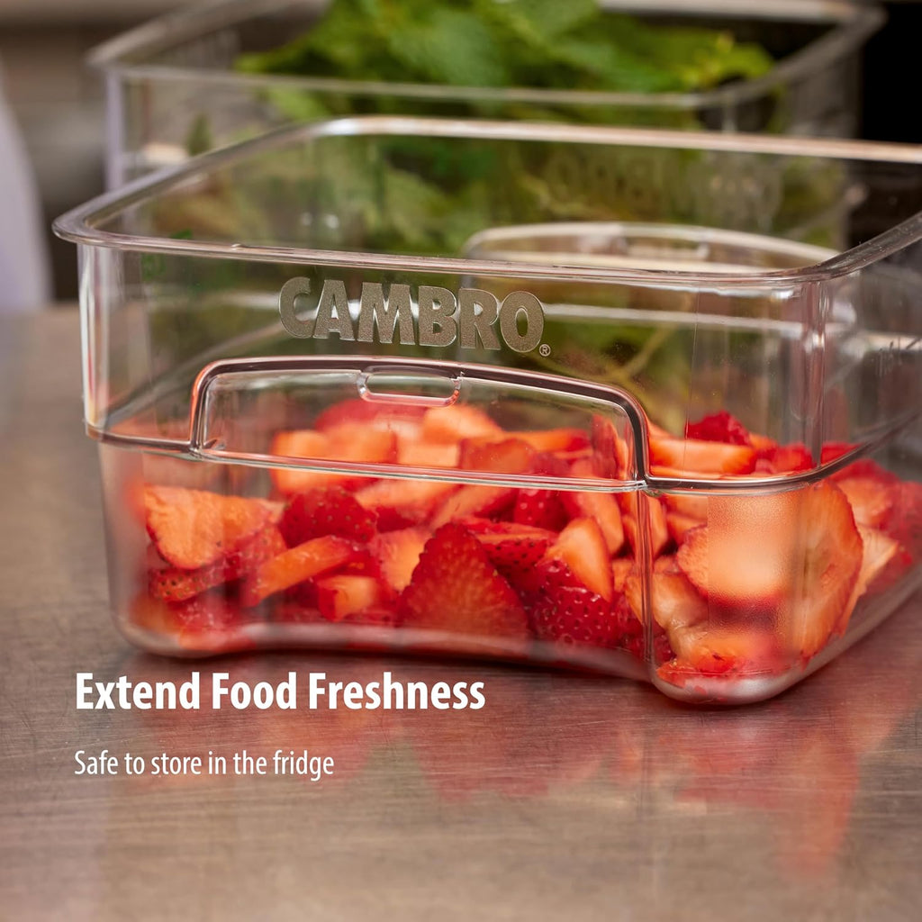 FreshPro 2Qt Food Storage Container in Clear for Industrial and Kitchen Use, Pantry Organization and Ingredient