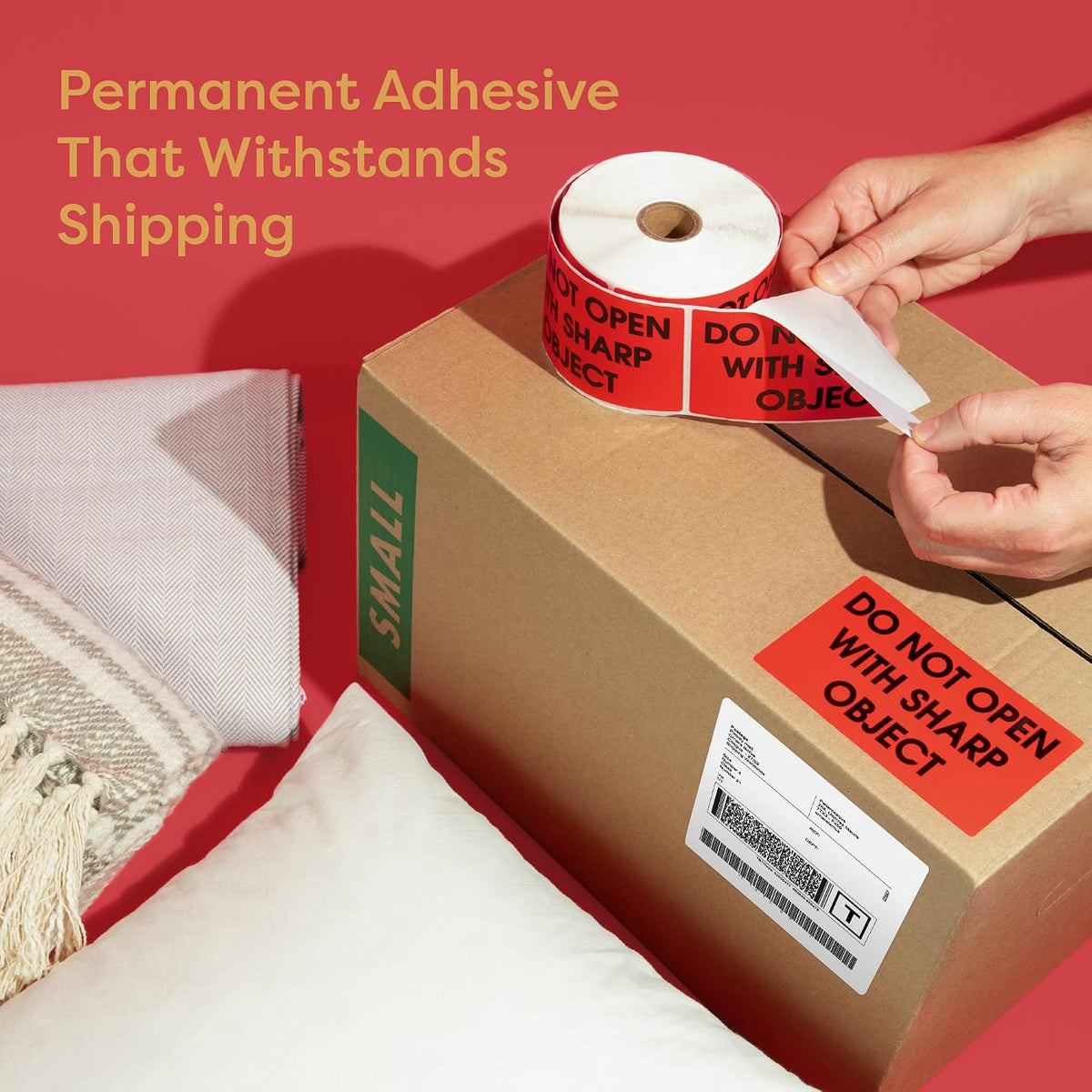 3" X 5" Packing List Enclosed Shipping Stickers (500 Stickers, 1 Roll)
