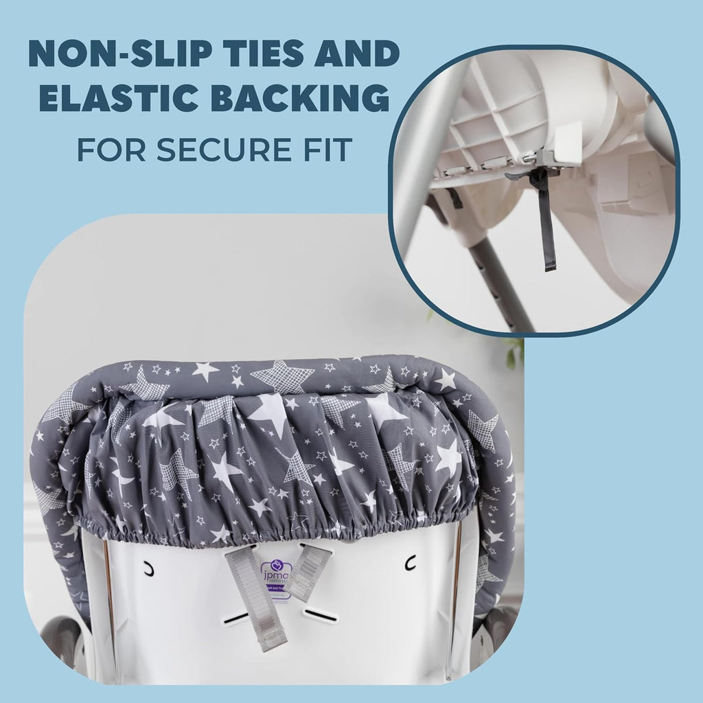 High Chair Pad - Machine Washable High Chair Cover, Easy Use Highchair Cushion, Soft Highchairs Covers for Baby