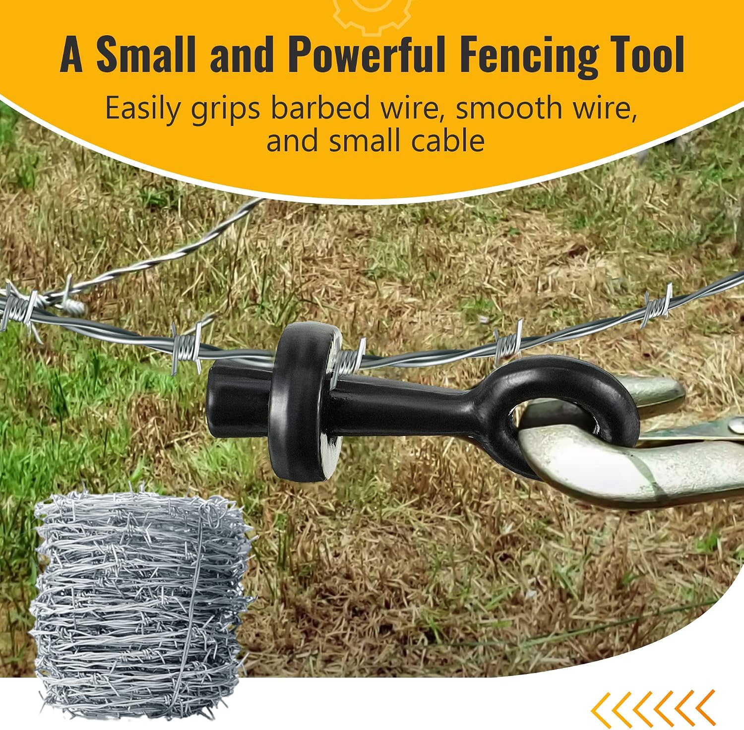 Barbed Wire Pullers, Replacement for S16111000 Wire Gripper for Barb Wire, Fence Stretcher Tool, Effortlessly Tighten