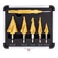 Automatic Center Punch Set, Zofiat Titanium Drill Bits, Step Drill Bit