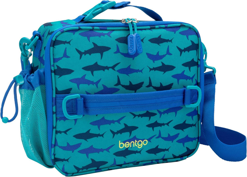 Kids Prints Double-Insulated Reusable Lunch Bag | For Kids 3+, Adjustable Strap; Holds Lunch Box/Water Bottle/Snacks;