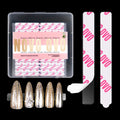 360 pcs EASY TEAR Adhesive Tabs for Press on Nails Display, Clear Removable Double Sided Gel Glue Mounting Sticky