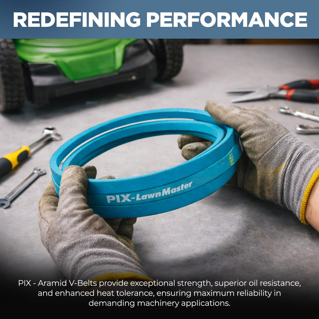 PIX B160K Kevlar V-Belt 5/8 x 163in OC - Industrial Drive V-Belt Fits B160, BK160, 5LK1630, 5L1630, 5L1630K, BP160 - OEM Belt 2 Pack
