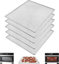 5PCS Dehydrator Mesh Trays for COSORI Food Dehydrator 5 Stainless Steel Trays Dryer Machine, 9.6''x9''x0.8''