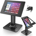 Anti-Theft iPad Kiosk Stand – POS iPad Security Stand & Locking Tablet Holder – Heavy Duty Base, 360° Swivel, 75°