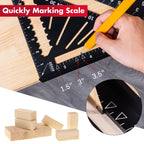 Arrow Aluminum Alloy Rafter Square, 12-Inch Carpenter Square Layout Tool