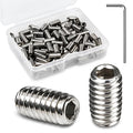 70Pcs #8-32 x 5/16" Set Screws, Hex Socket Grub Screws with Cup Point