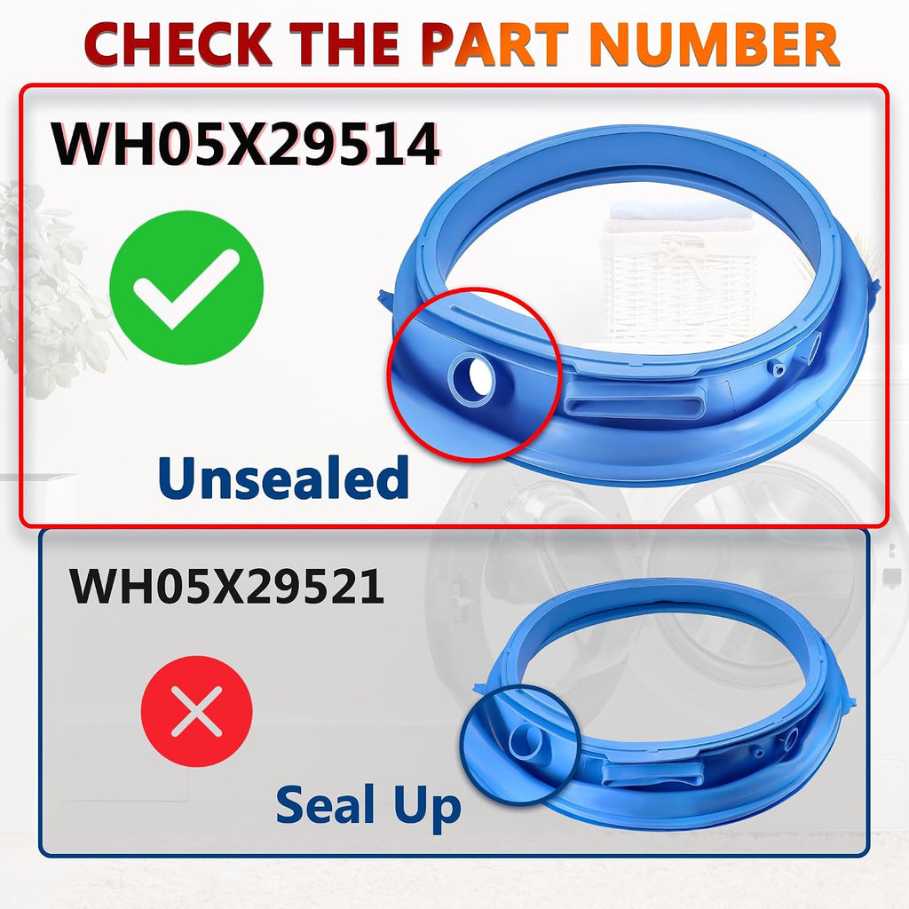 GFW650SPN1SN GFW650SPN2SN Washer Door Gasket Rubber Seal Fit for GE Models