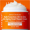 97.5% Snail Mucin Korean Face Moisturizer Day & Night Cream | 2oz Anti Wrinkle Anti Aging Repair, Natural Organic