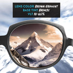 Brown Gradient Replacement Lenses for Native Eyewear Tavern XL Sunglasses