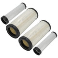 Caltric Air Filters Compatible with John Deere 75C 7700 7700A 8000 8000A 80C 8400 8500 8900A 8700