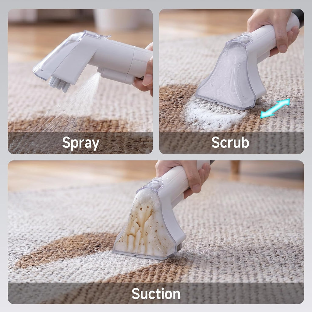 C1 Portable Extractor for Couch and Carpet Cleaner Upholstery Cleaner with Deep Cleaning Solution