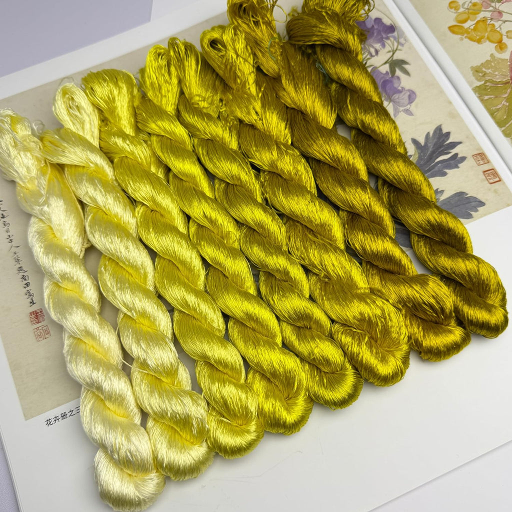 100% Mulberry Silk Embroidery Thread 8 Colors 110m Each (63)