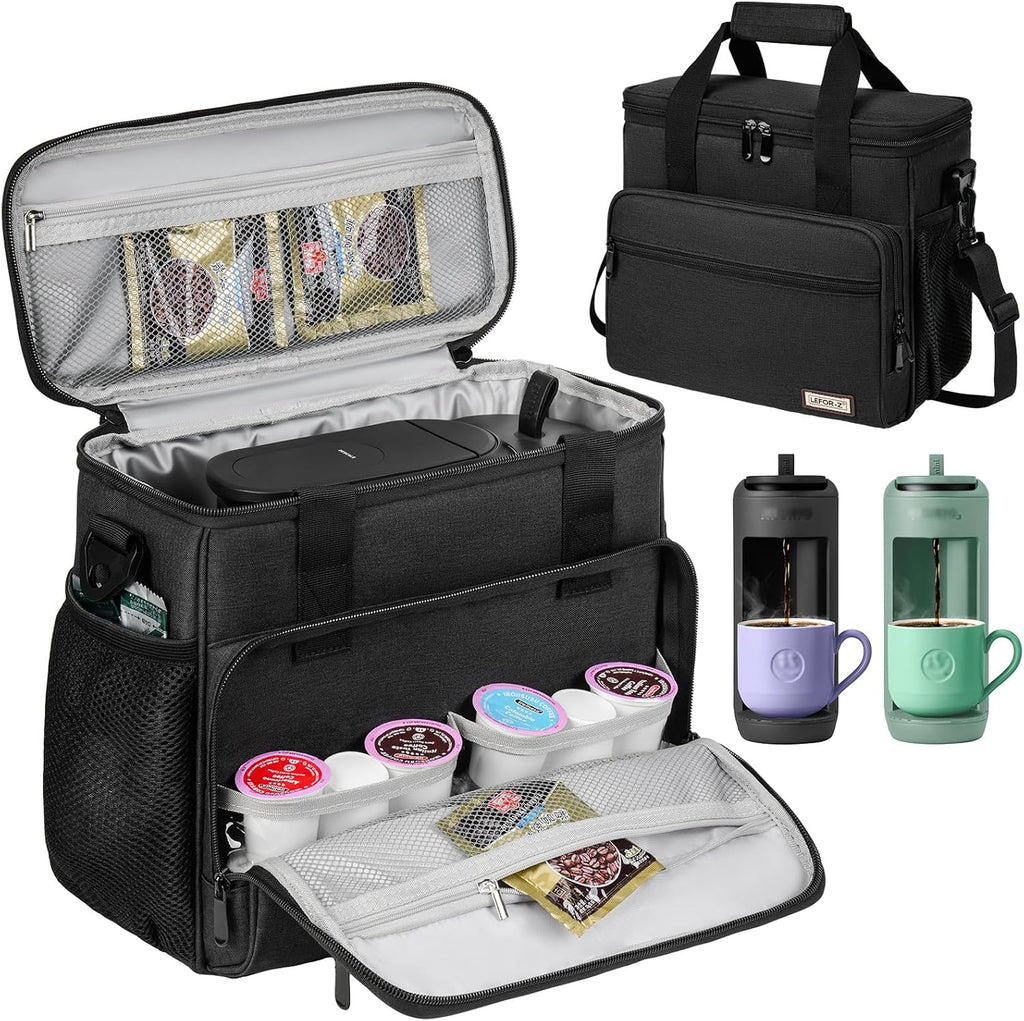 Coffee Maker Travel Bag Compatible with Keurig K-Mini Mate/Mate Plus,Single Serve Coffee Brewer Carrying Case with