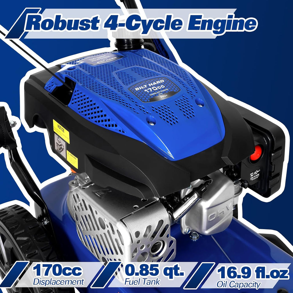 Self-Propelled Walk-Behind String Trimmer, 170cc 4-Cycle Gas Brush Cutter, 22" Cutting Diameter, 8-Position Height