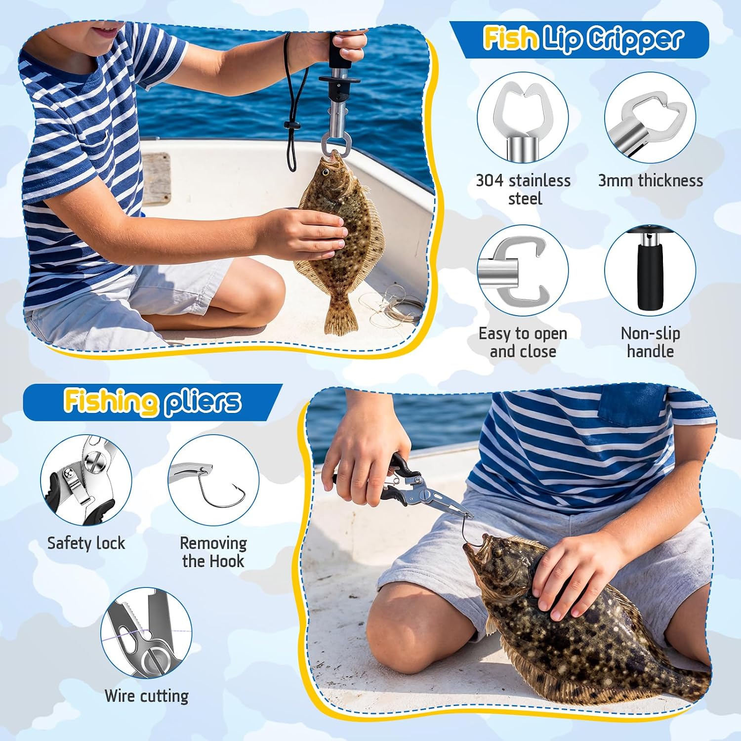 Kids Fishing Pole, Telescopic Fishing Rod and Reel Combo, Fishing Gear Kit with Backpack, Tackle Box, Spincast Reel