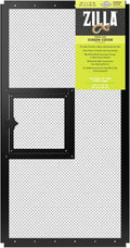 Pet Reptile Terrarium Fresh Air Screen Cover with Hinged Door 24" x 12" | Reptile tank accessories with locking door