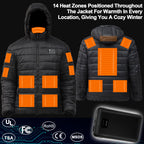 Heated Jackets for Men with Battery Pack, Electric Warm Down Coat