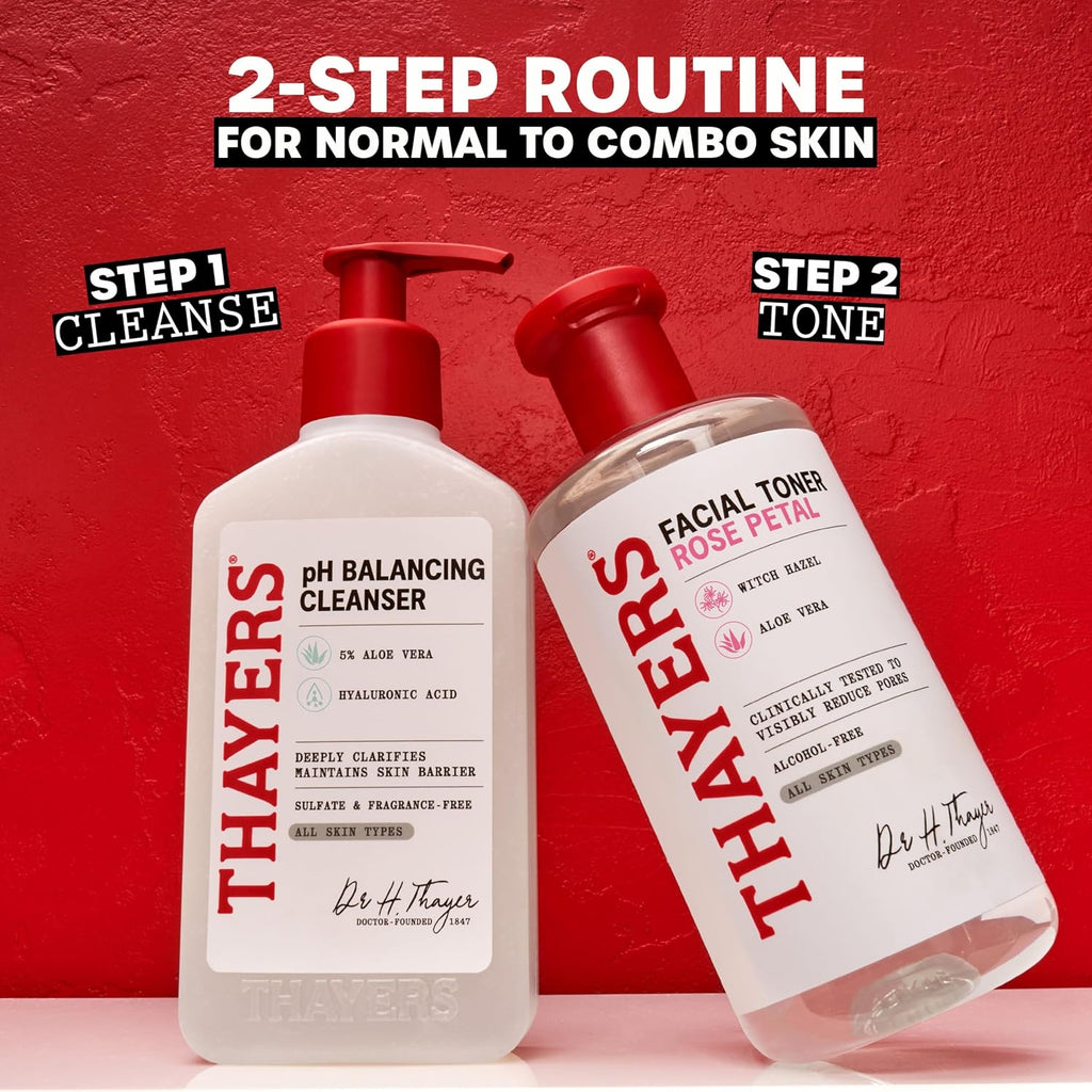 pH Balancing Daily Cleanser, Face Wash with Aloe Vera, Gentle and Hydrating Skin Care for Dry, Oily, or Acne Prone