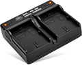 BM LP-E6, LP-E6N Dual Bay Battery Charger for Canon EOS R, EOS 90D, EOS 60D, EOS 70D, EOS 80D, EOS 5D II, EOS 5D III