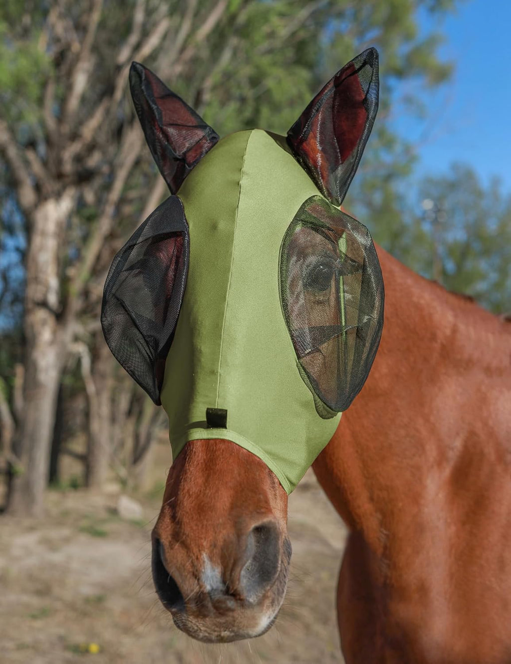 Horse Fly Mask with Ears, Fly Mask for Horses, Breathable Mesh