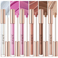 6PCS Neutral Liquid Eyeshadow Pink Brown Eye Shadow Set Matte Shimmer Glitter Long Lasting Waterproof Eyeliner
