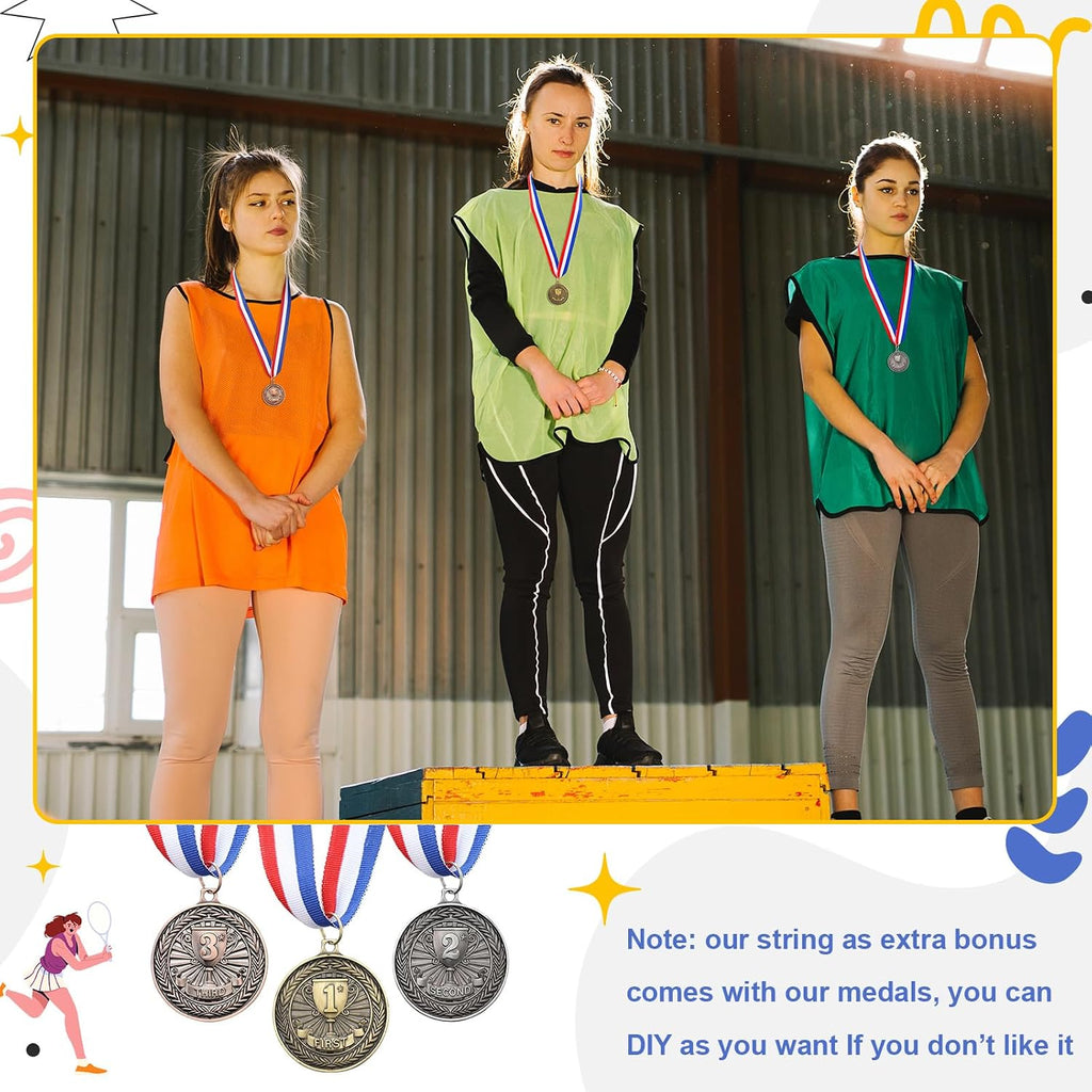Award Medals 1st 2nd 3rd Place Medals Metal Winner Trophy Awards Gold Silver Bronze Prizes for Sports Competitions