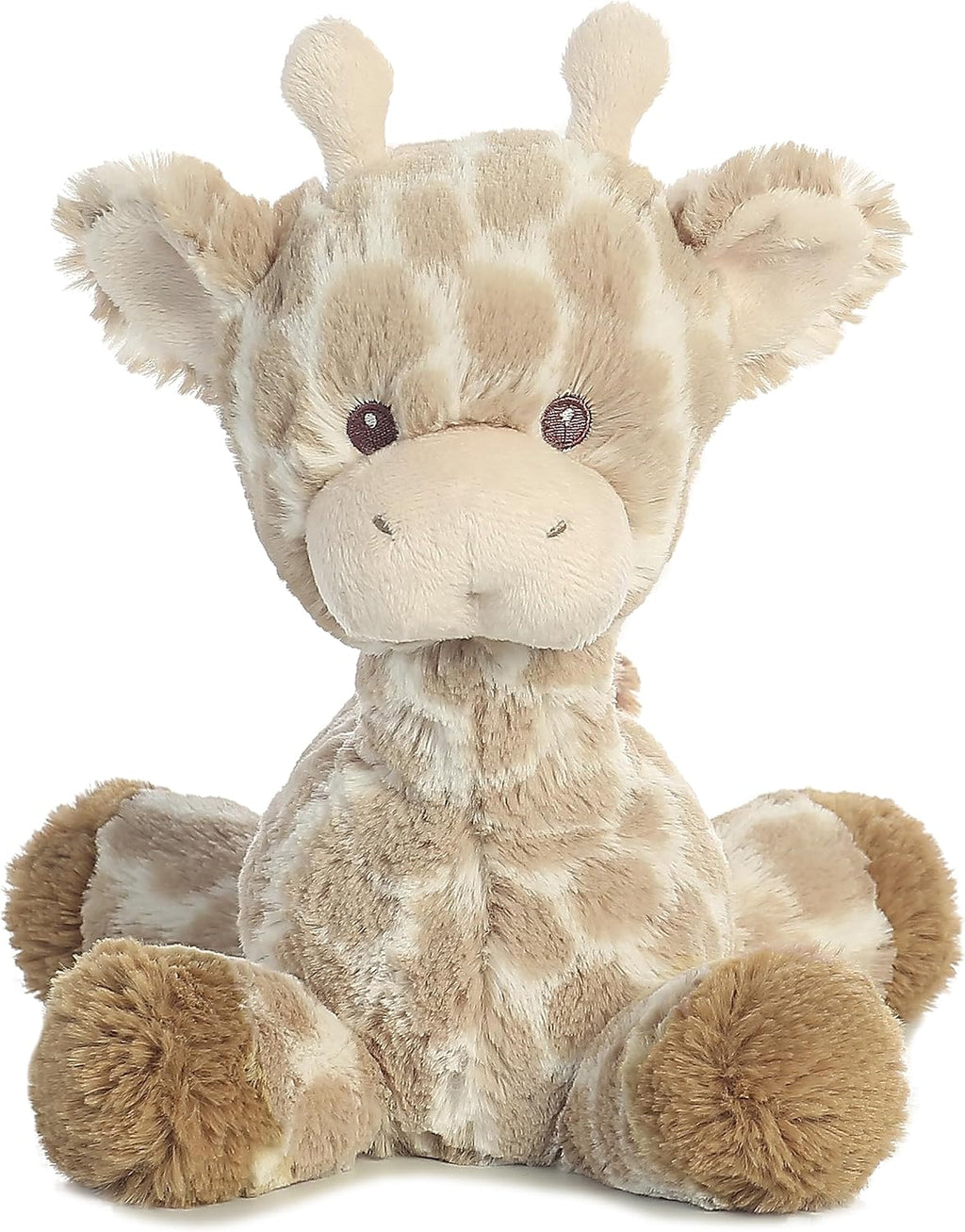 Snuggly Loppy Giraffe Baby Stuffed Animal - Comforting Companion - Imaginative Play - Brown 8 Inches