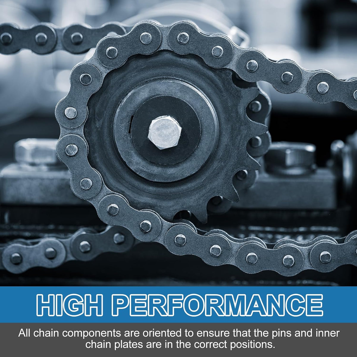 DTGN ANSI #50/ISO (DIN) 10A-1 Roller Chain 10 Ft 192 Links Stainless Steel