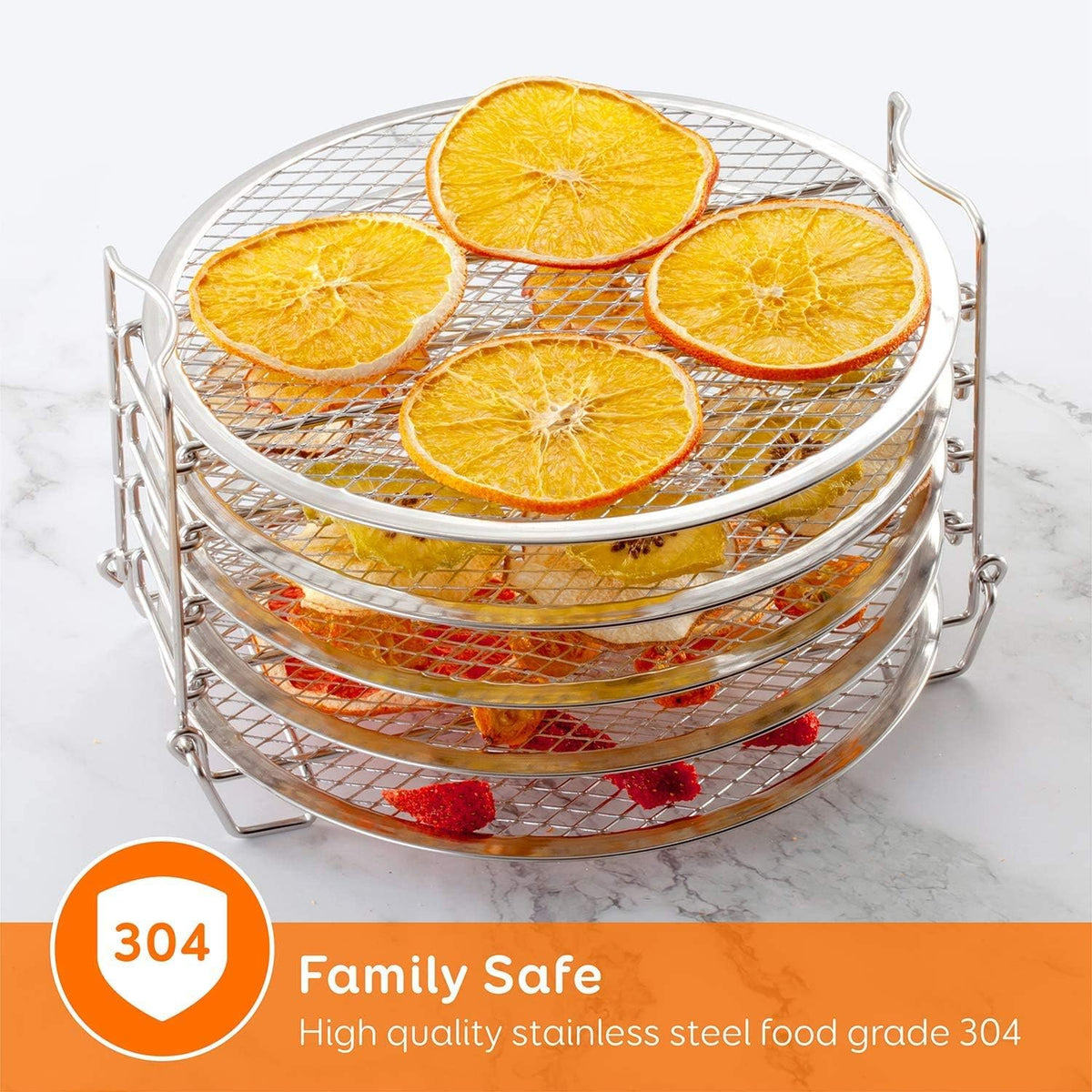 Dehydrator Rack Stainless Steel for Ninja Foodi 6.5 & 8 Qt
