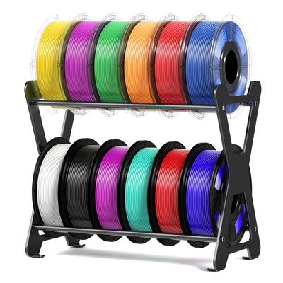 3D Filament Storage Rack, Desktop 3D Printer Filament Organizer, Rolling 3D Filament Spool Holders Racks,Tabletop