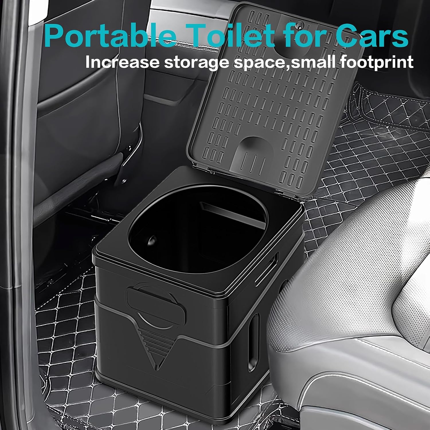Portable Toilet,Camping Toilet Have Small Foldable Size. It is Compact Portable Toilet for Adults and Children.