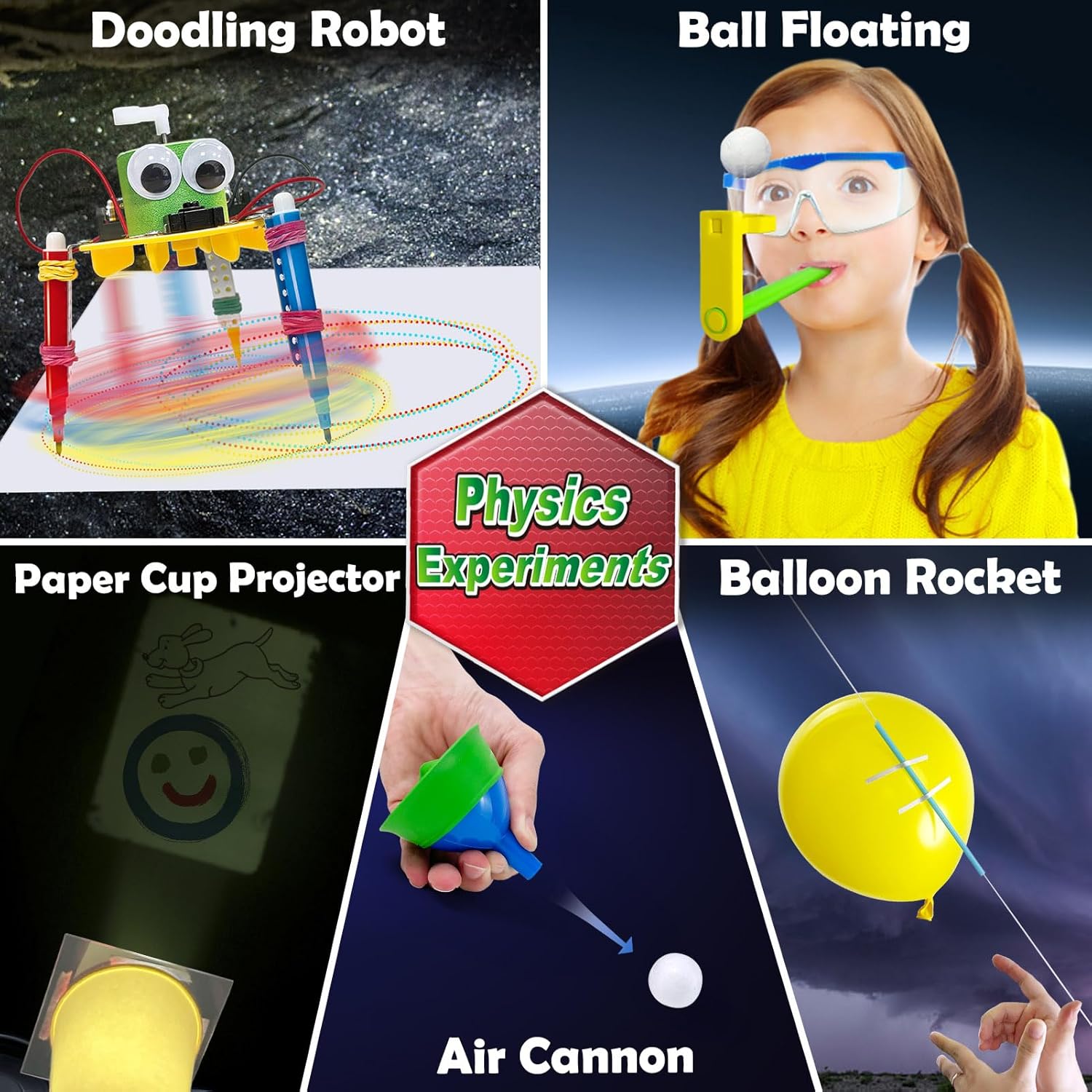 150 Experiments Science Kits for Kids Chemistry Lab S.T.E.MToys | Volcano, Crystal, Magic, Dig, Reation, Physics