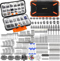 264/397pcs Fishing Accessories Kit, Organized Fishing Tackle Box with Tackle Included, Fishing Hooks, Fishing Weights