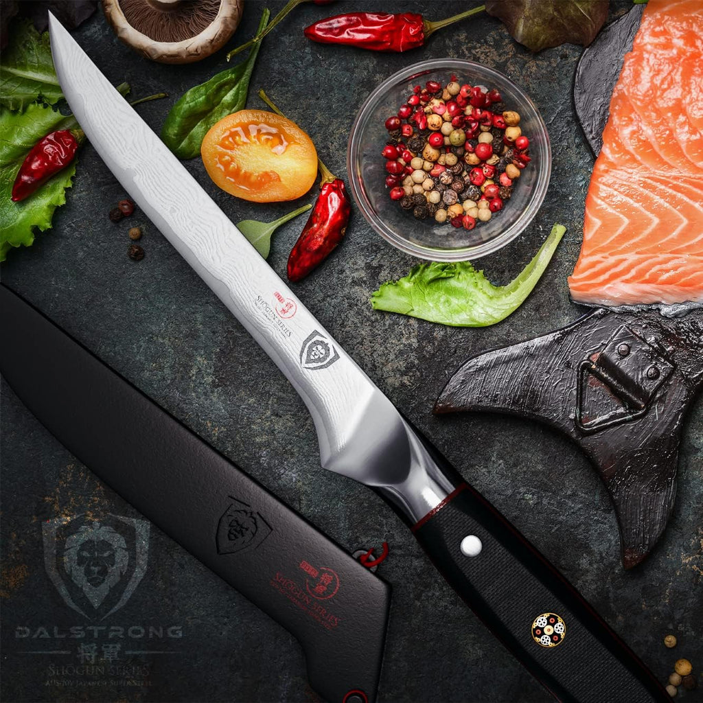 6" Boning Knife - AUS-10V Damascus Steel