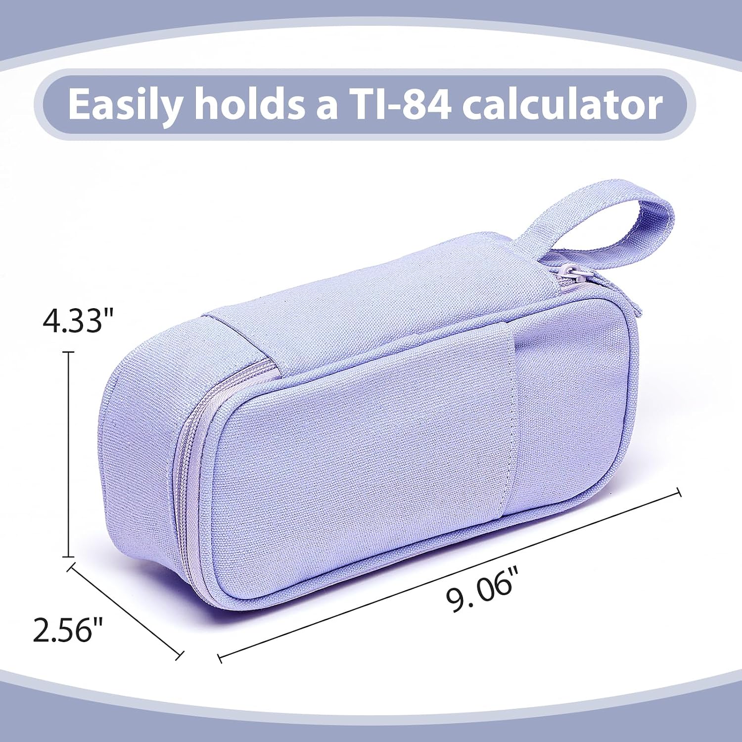 Large Pencil Case Pouch, Zipper Pencil Box for Kids, Girls & Boys | 1800mL Big Capacity, Heavy-Duty Canvas, School