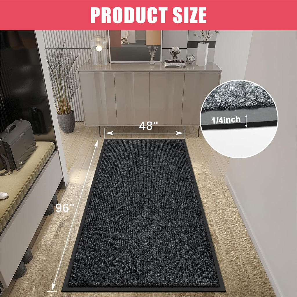 Front Door Mat, 4'x8' Indoor Outdoor Entrance Mat