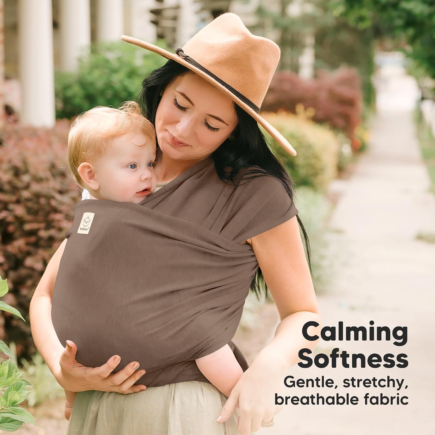 Baby Wrap Carrier, All in 1 Original Baby Carrier (Saddle Brown) | Newborn to Toddler Sling, Easy to Wear, Hands Free