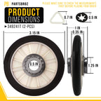 Dryer Drum Rollers for Maytag MGD5707TQ1 (2-Pack)