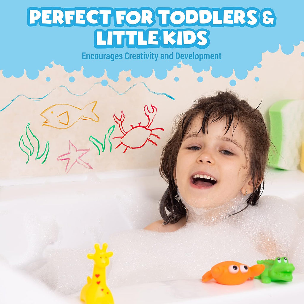 Bath Paint Sticks Bath Toy, 12 Count | Nontoxic, Washable Bathtub Paint for Kids & Toddlers | Twistable Sticks Draw