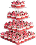 4 Tier Acrylic Cupcake Stand, Premium Cupcake Holder, Acrylic Cupcake Tower Display Cady Bar Party Décor â Display