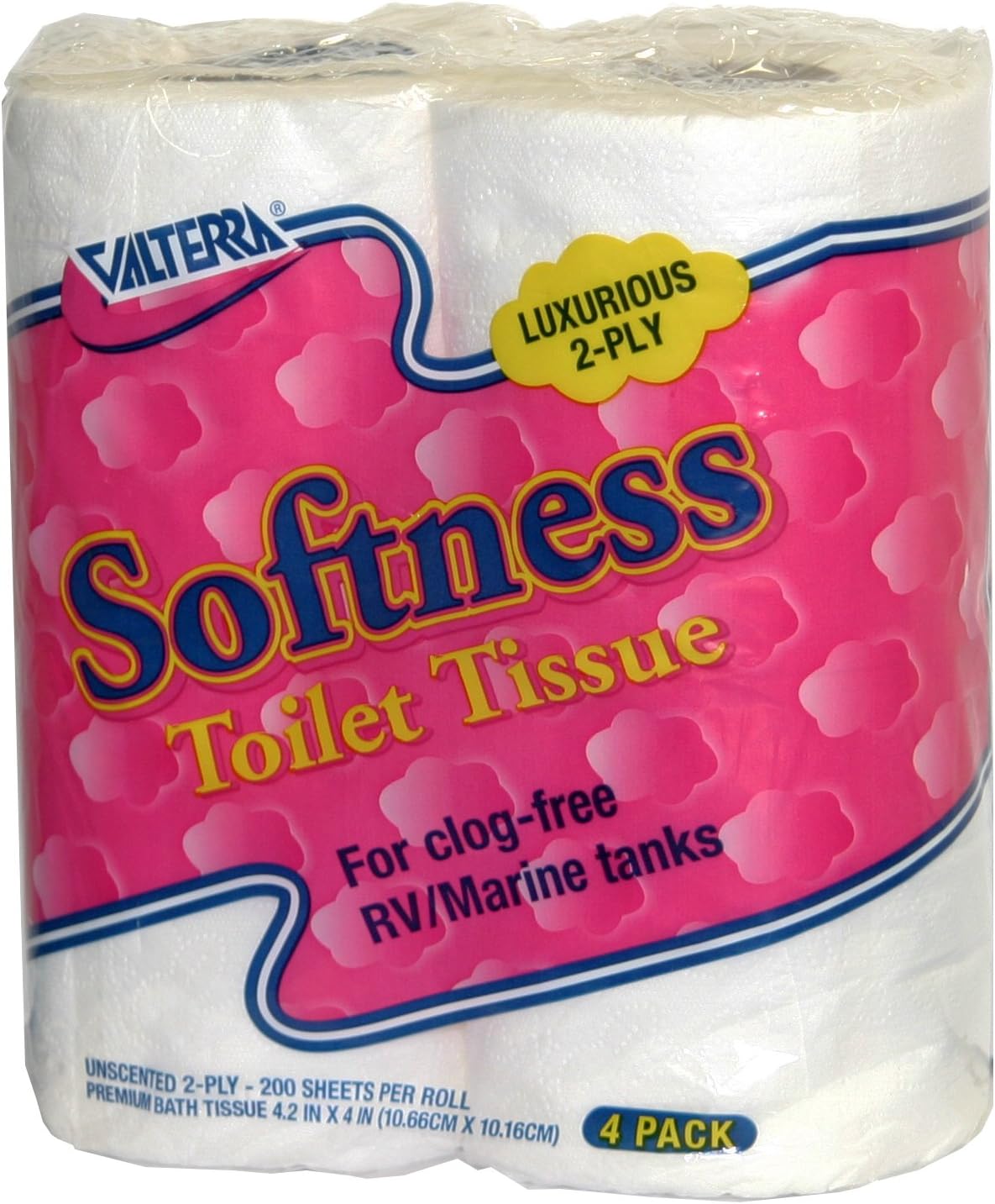 Q23630 Softness 2-Ply Toilet Tissue, (Pack of 4) , White