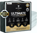MATTSHIELD Ultimate 3-Piece Kit - Bed Bug-Proof Mattress Cover Full Size 100% Cotton Top + 2 Pillow Protectors with
