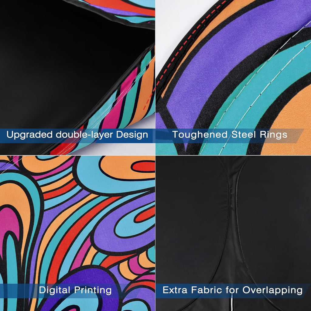 Windshield Sun Shade - Car Sun Shade Windshield, Reflector Sunshade Offers Ultimate Protection for Car Interior