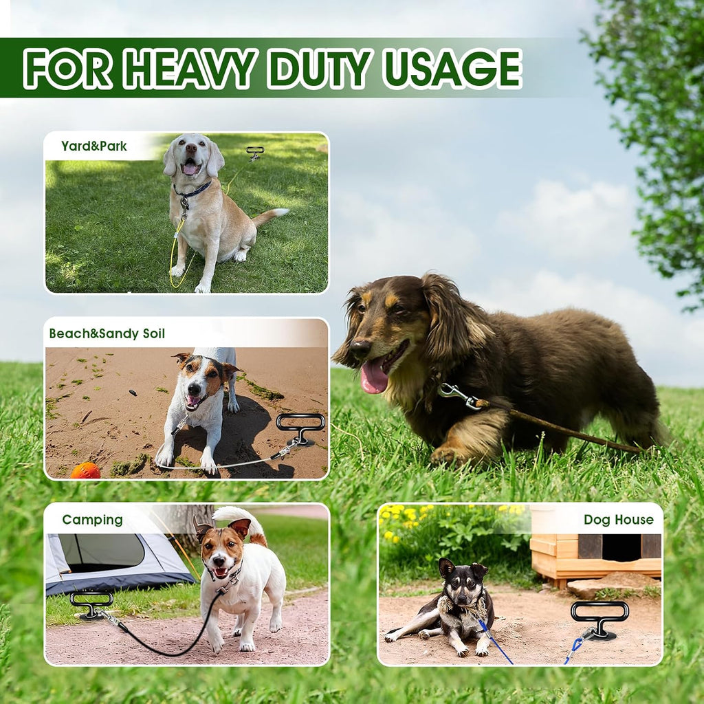 Dog Tie Out Stake, Heavy Duty Dog Stake for Outside