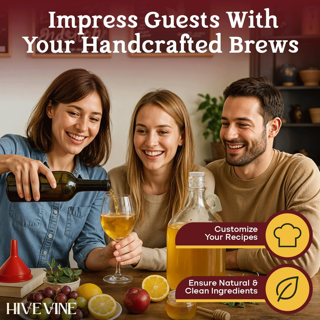 Wine Making Kit & Mead Making Kit | Complete Home Brewing Kit for Beginners & Experts - Includes Glass Carboy