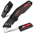 ARROW Folding Utility Knife, Quick Change Box Cutter with 10 Blades