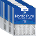 16x25x2 Pleated MERV 12 Air Filters 12 Pack